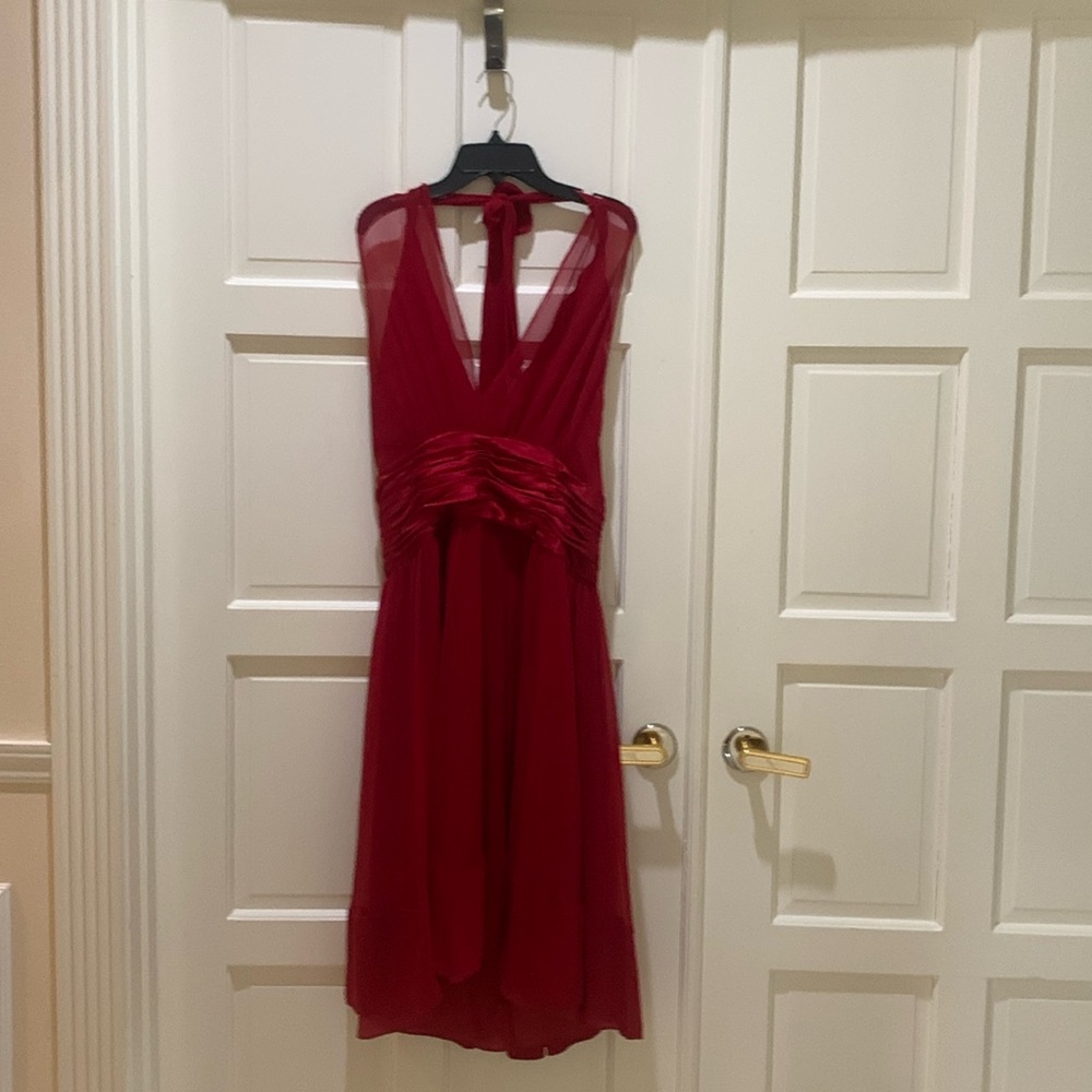 Silk, Red, Party Dress